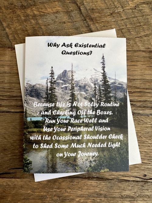 Why Ask Existential Questions Greeting Card 
